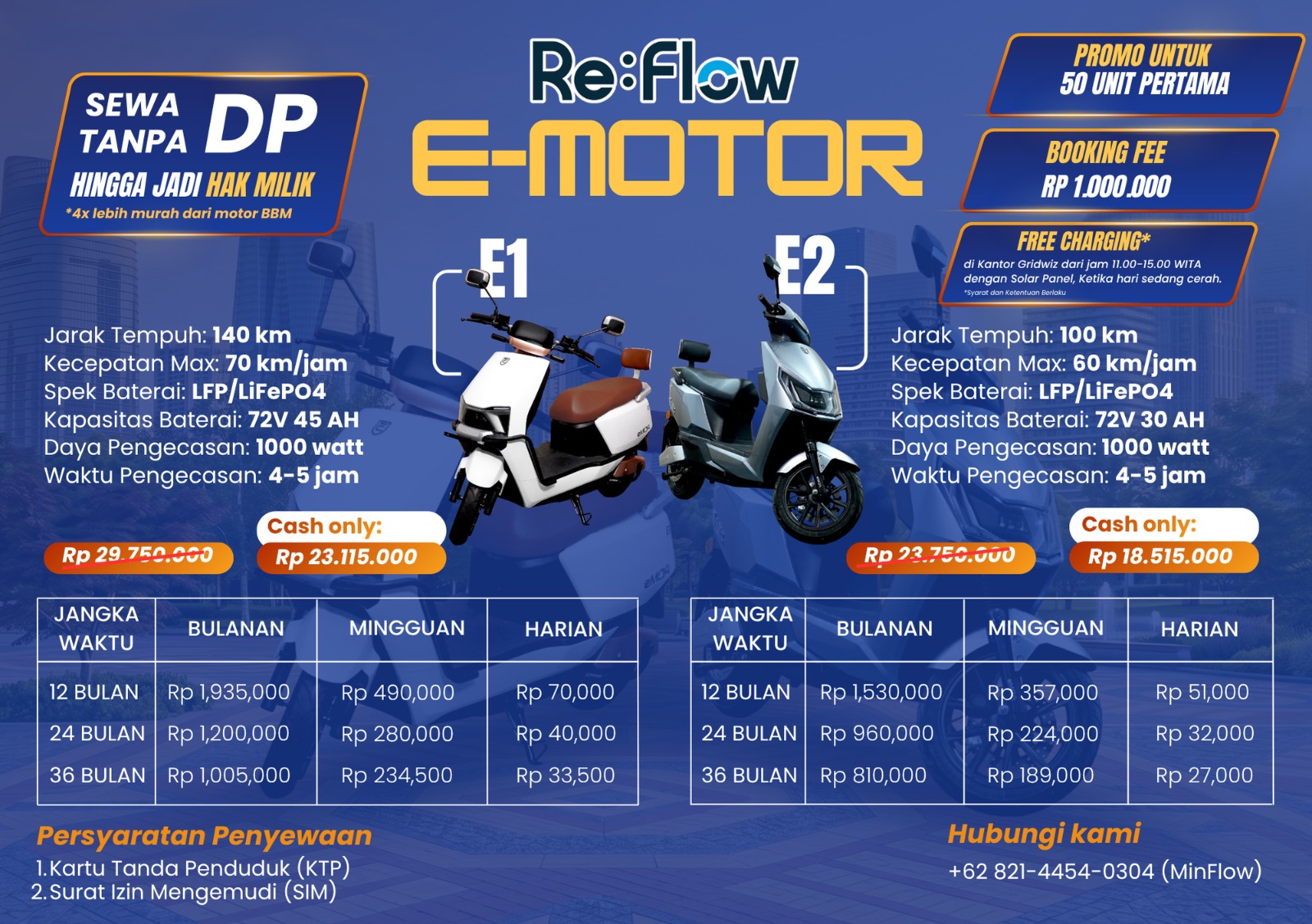Brosur Rent to Ownership Re:Flow E-Motor